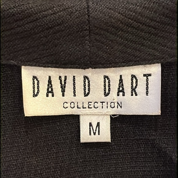 David Dart Collection Vintage Linen Black Jacket Large Made in USA - Picture 8 of 12